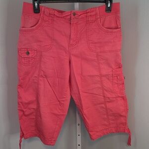 Sonoma Mid-Rise Skimmer Capris / Pink / 14